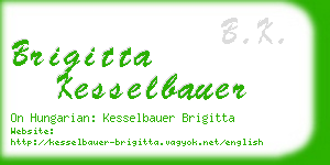 brigitta kesselbauer business card